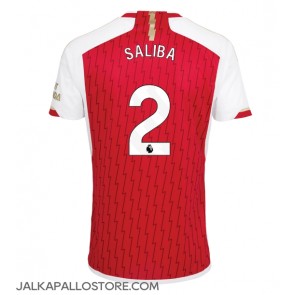 Arsenal William Saliba #2 Kotipaita 2023-24 Lyhythihainen